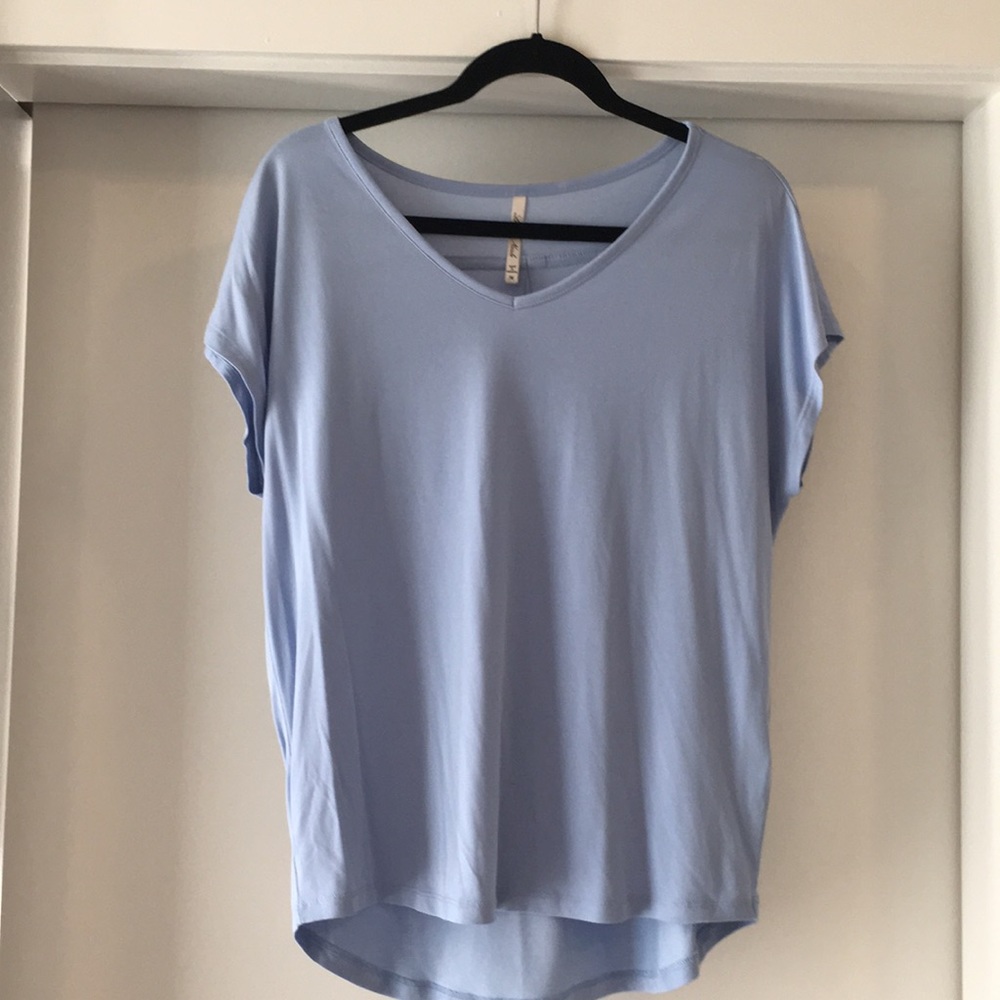 Blue Short Sleeve Top
